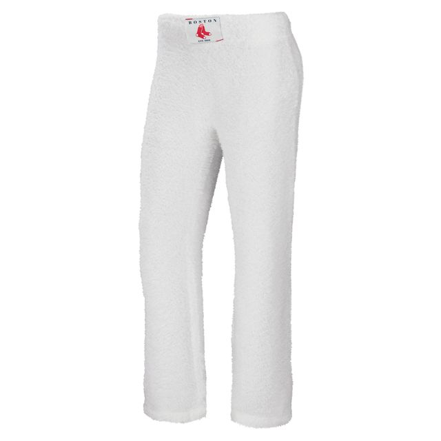 Women's WEAR by Erin Andrews Crème Boston Red Sox Plus Cosy Scoop Neck Tank Top & Pants Set