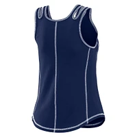 Women's WEAR by Erin Andrews Navy Boston Red Sox Contrast Stitch Tank Top