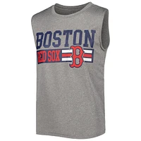 Youth Heather Gray Boston Red Sox Sleeveless T-Shirt