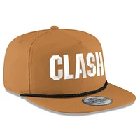 Casquette de golf à visière snapback Stadium Clash de New Era pour homme, kaki, gris Bowman