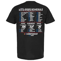 Men's Checkered Flag Sports Black Brad Keselowski 2025 NASCAR Cup Series Schedule T-Shirt