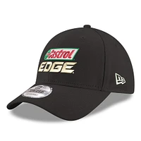 Men's New Era  Black Brad Keselowski Castrol Edge 9FORTY Sponsor Adjustable Hat