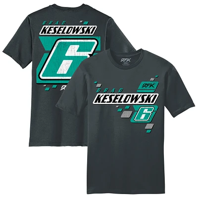 T-shirt RFK Racing anthracite pour homme Brad Keselowski #6 Lifestyle