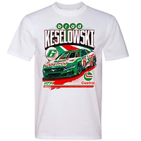 Men's RFK Racing White Brad Keselowski Castrol Car T-Shirt
