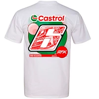 Men's RFK Racing White Brad Keselowski Castrol Car T-Shirt