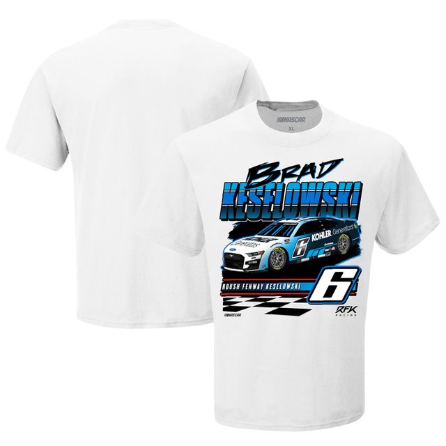 T-shirt RFK Racing pour homme Brad Keselowski Kohler Wedge blanc