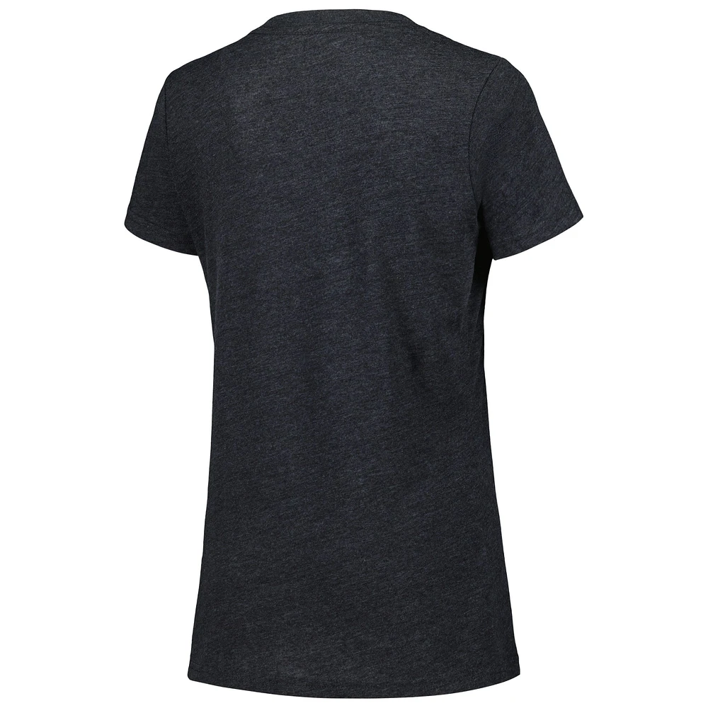 Women's G-III 4Her by Carl Banks Black Brad Keselowski Snap V-Neck T-Shirt