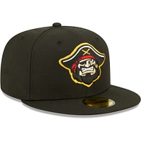 Men's New Era Black Bradenton Marauders Authentic Collection 59FIFTY Fitted Hat