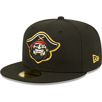 Men's New Era Black Bradenton Marauders Authentic Collection 59FIFTY Fitted Hat