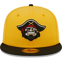 Casquette ajustée 59FIFTY Bradenton Marauders Authentic Collection pour homme New Era jaune