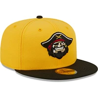 Casquette ajustée 59FIFTY Bradenton Marauders Authentic Collection pour homme New Era jaune