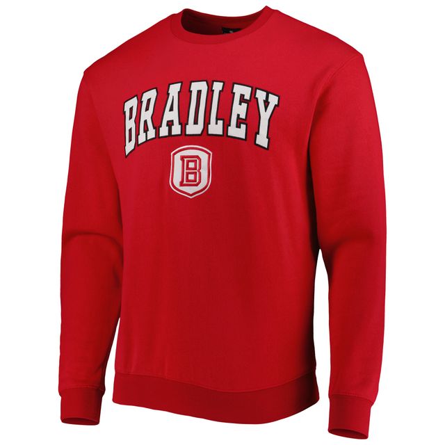 Colosseum Bradley Braves Arch Over Logo Sweat-shirt rouge pour homme