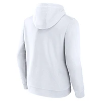 Men's Fanatics  White Bradley Braves Primary Logo Pullover Hoodie