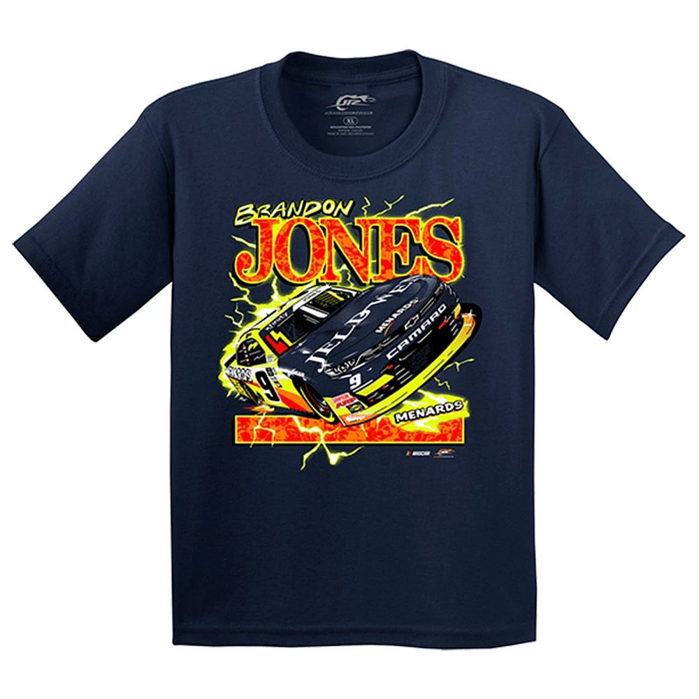 Youth JR Motorsports Official Team Apparel Navy Brandon Jones Car T-Shirt