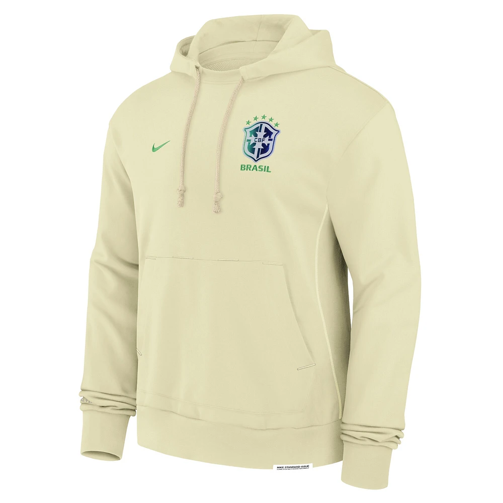Men's Nike Yellow Brazil National Team Standard Issue Pullover Hoodie