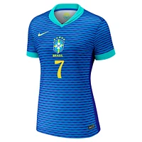 Women's Nike Vini Jr. Blue Brazil National Team 2024 Away Replica Jersey