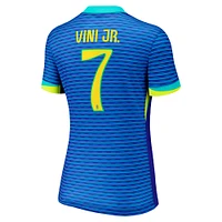 Women's Nike Vini Jr. Blue Brazil National Team 2024 Away Replica Jersey