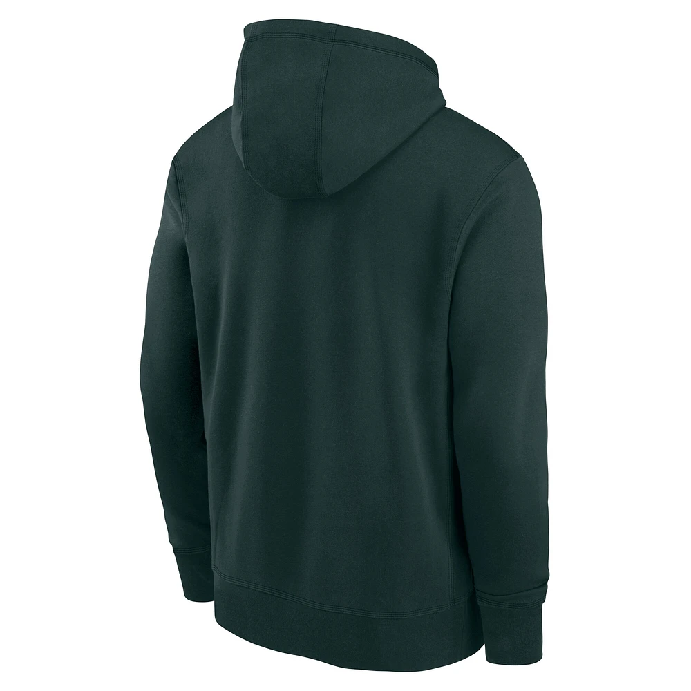 Youth Nike Green Brazil National Team Club Fleece Pullover Hoodie