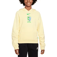 Youth Nike Yellow Brazil National Team Air Pullover Hoodie