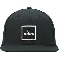 Casquette Snapback Alpha Square Netplus homme de coloris noir