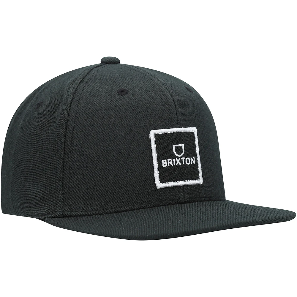 Casquette Snapback Alpha Square Netplus homme de coloris noir