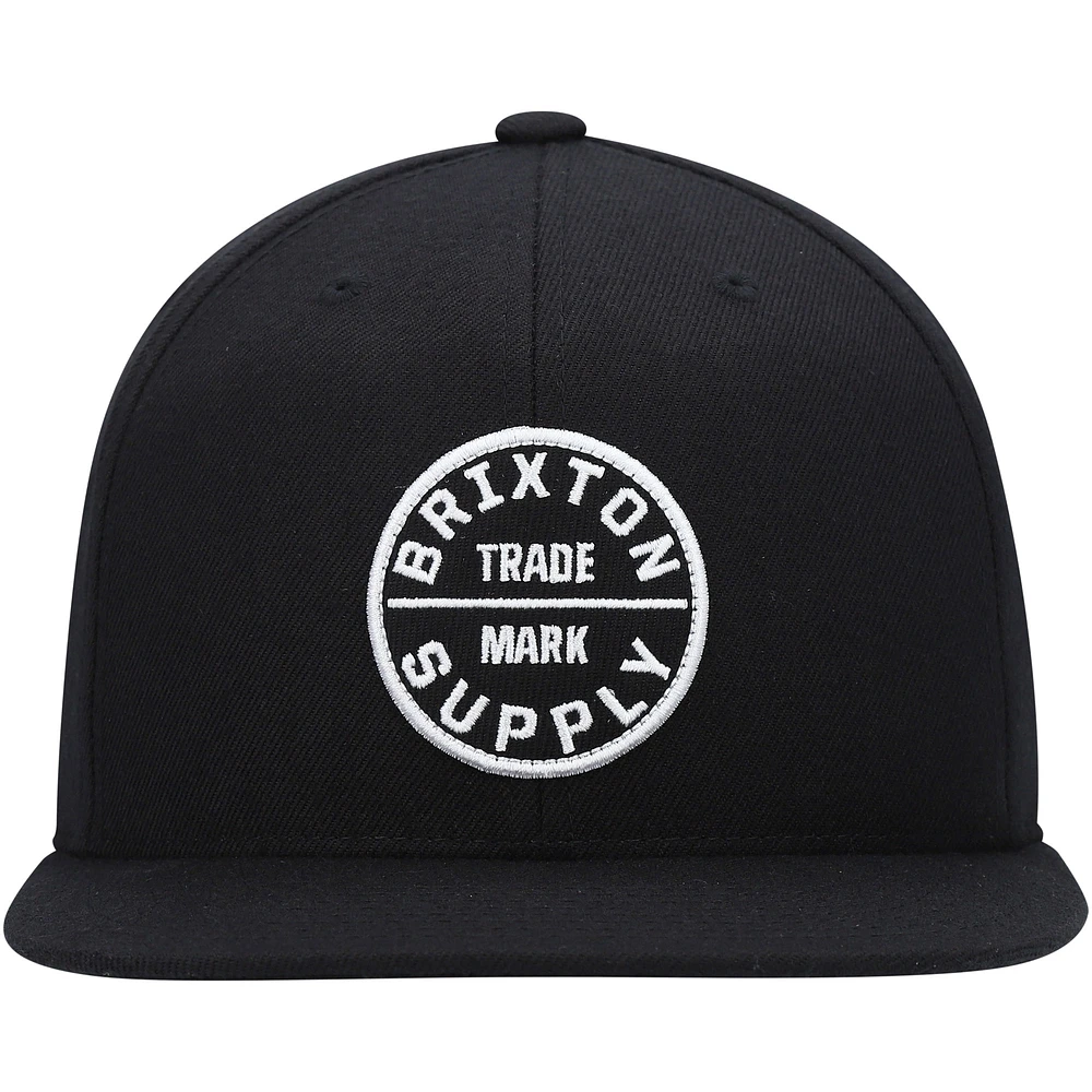 Men's Brixton Black Oath III Snapback Hat