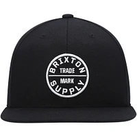 Men's Brixton Black Oath III Snapback Hat