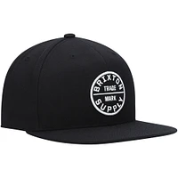 Men's Brixton Black Oath III Snapback Hat
