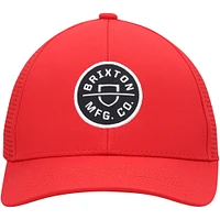Men's Brixton Red Crest X Trucker Snapback Hat