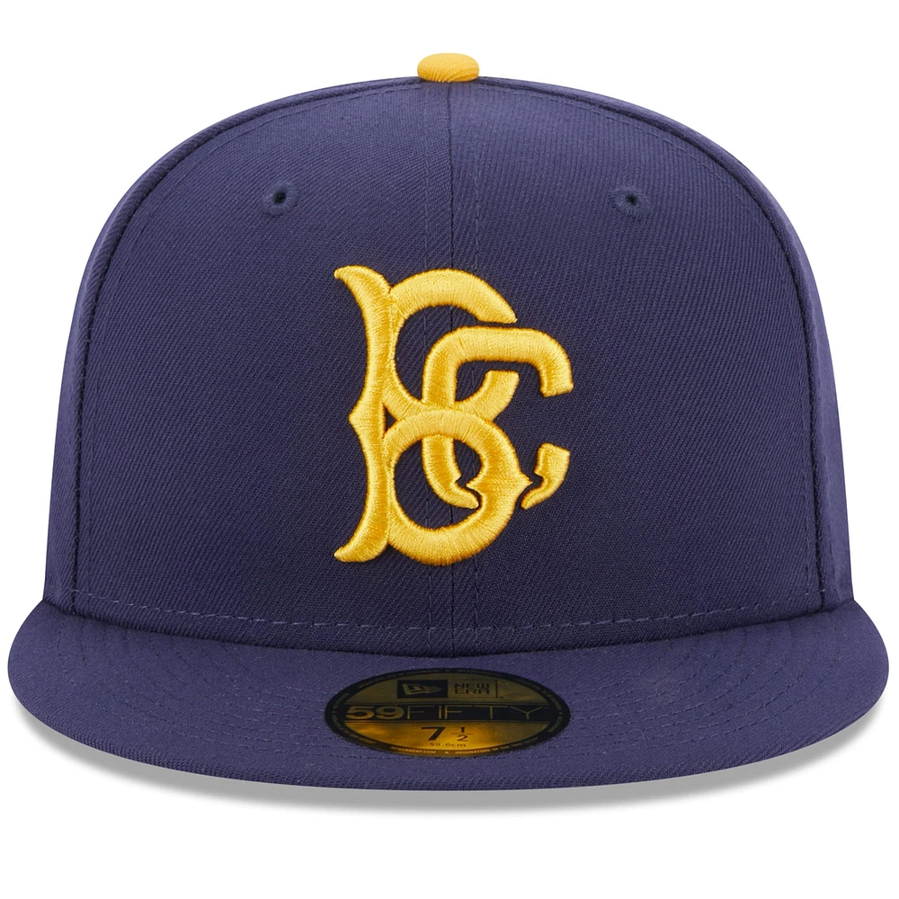 Men's New Era Navy Brooklyn Cyclones Authentic Collection Alternate Logo 59FIFTY Fitted Hat
