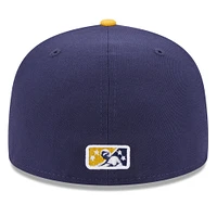 Men's New Era Navy Brooklyn Cyclones Authentic Collection Alternate Logo 59FIFTY Fitted Hat