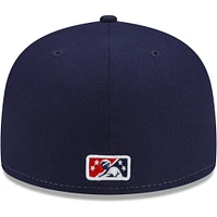Men's New Era White/Navy Brooklyn Cyclones Coney Island Franks Theme Night 59FIFTY Fitted Hat