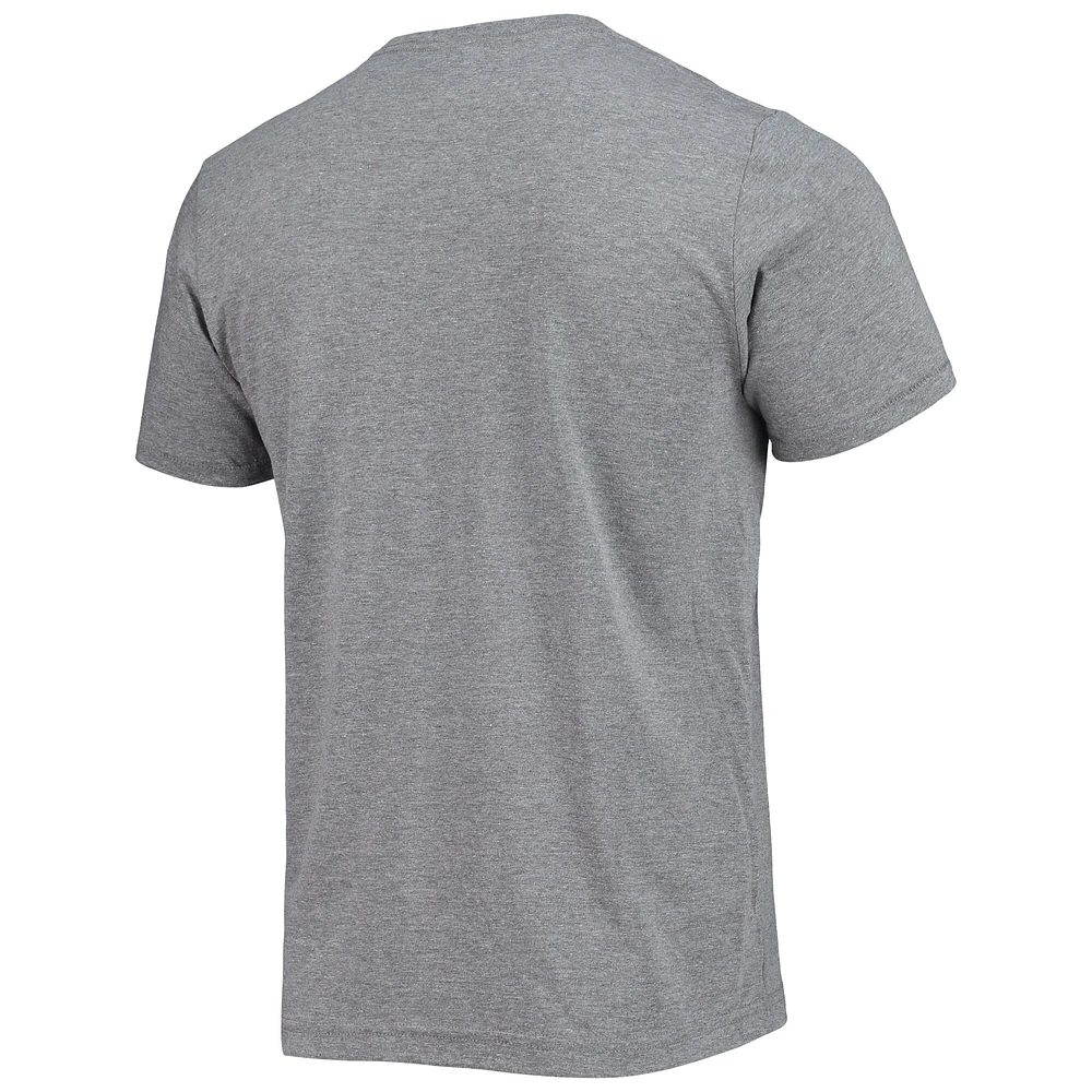 Men's Homage Jackie Robinson Gray/Royal Cooperstown Collection Tri-Blend Icons T-Shirt