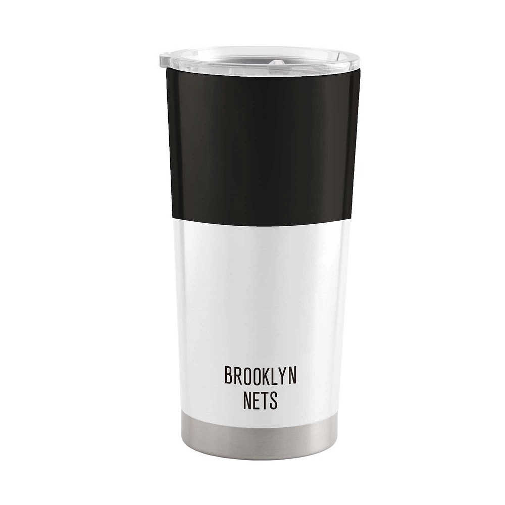 Brooklyn Nets 20oz. Colorblock Stainless Steel Tumbler
