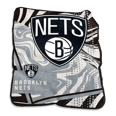 Brooklyn Nets Couverture tourbillonnante Raschel 127 x 152,4 cm