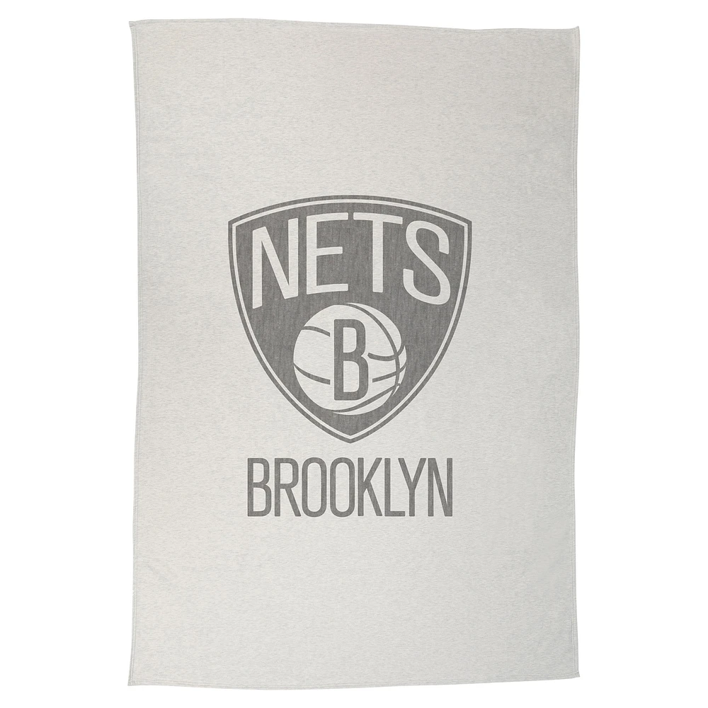 Couverture sweat-shirt 54" x 84" des Brooklyn Nets