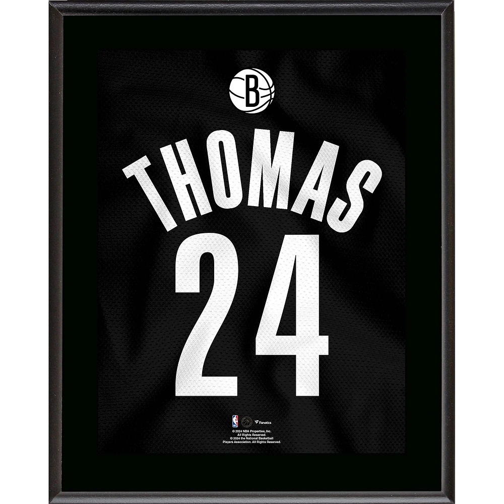Cam Thomas Brooklyn Nets 10.5" x 13" Jersey Number Sublimated Player Plaque