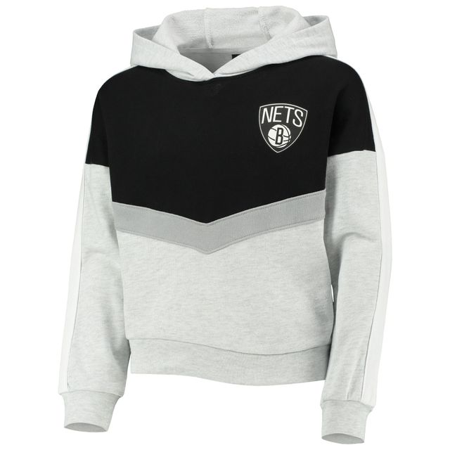 Sweat à capuche gris chiné Brooklyn Nets All Yours pour jeune fille