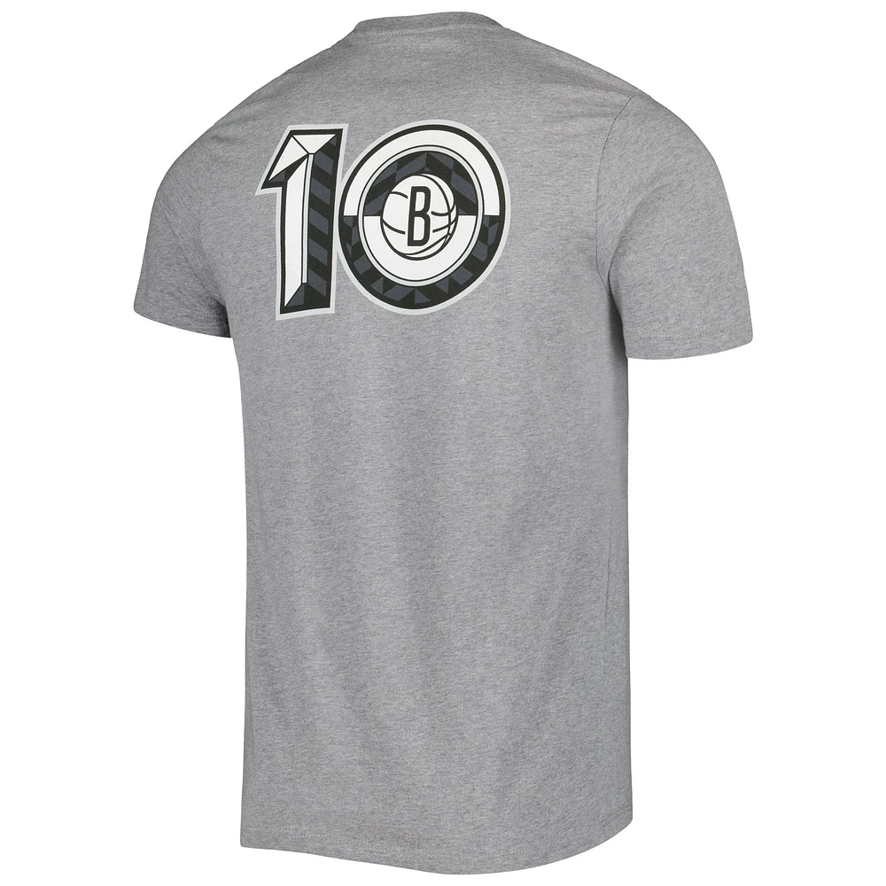 Men's '47 Heather Gray Brooklyn Nets 10th Anniversary Backer T-Shirt