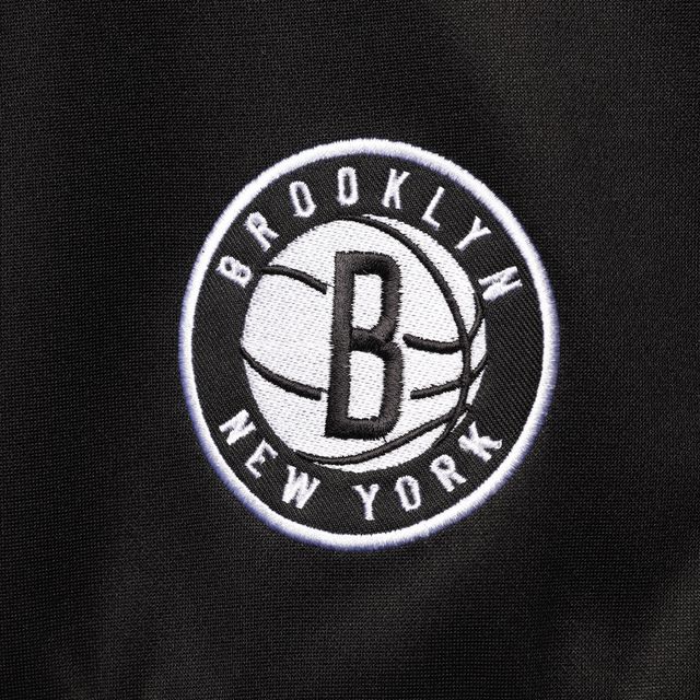 Veste de survêtement zippée sur toute la longueur Brooklyn Nets Big & Tall pour homme, noir/gris