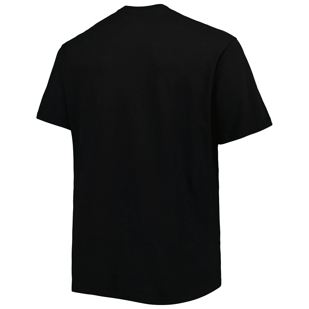 T-shirt noir Brooklyn Nets Big & Tall Heart Soul pour homme