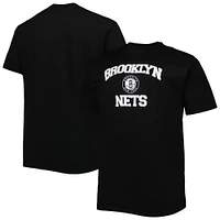 T-shirt noir Brooklyn Nets Big & Tall Heart Soul pour homme