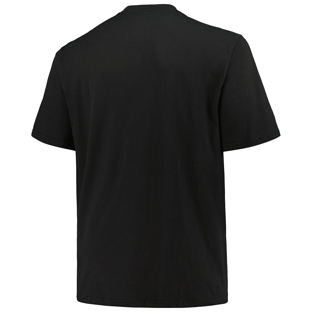 Men's Fanatics Black/White Brooklyn Nets Big & Tall Short Sleeve Long T-Shirt Set