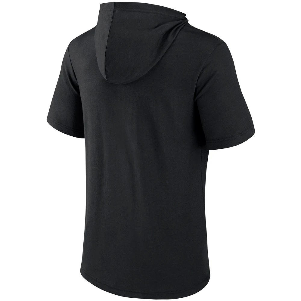 Men's Fanatics Black Brooklyn Nets Guard The Rim Hoodie T-Shirt