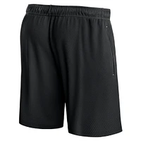 Men's Fanatics Black Brooklyn Nets Post Up Mesh Shorts