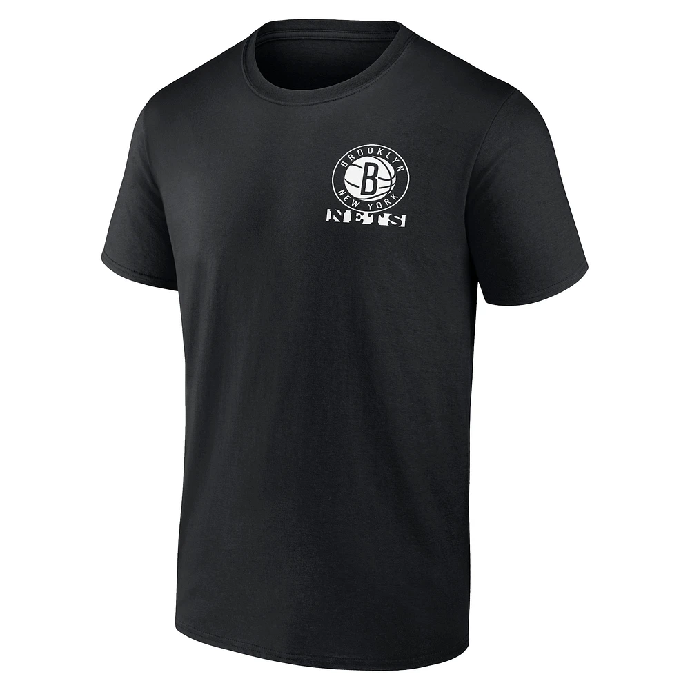 Men's Fanatics Black Brooklyn Nets Street Collective - T-Shirt