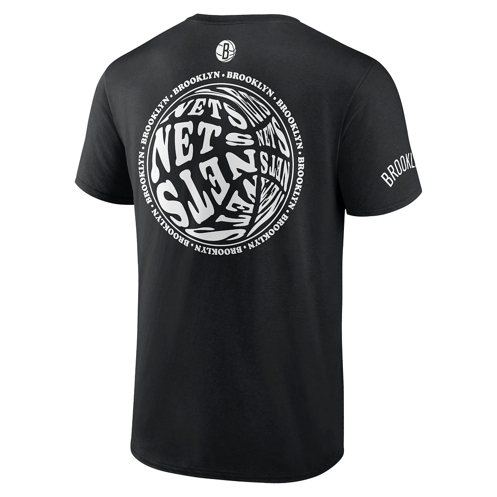 Men's Fanatics Black Brooklyn Nets Street Collective - T-Shirt