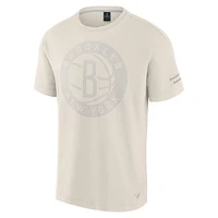 T-shirt emblématique pour homme Fanatics Cream Brooklyn Nets Elements