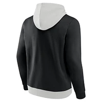Men's Fanatics White/Black Brooklyn Nets Primary Arctic Pullover Hoodie