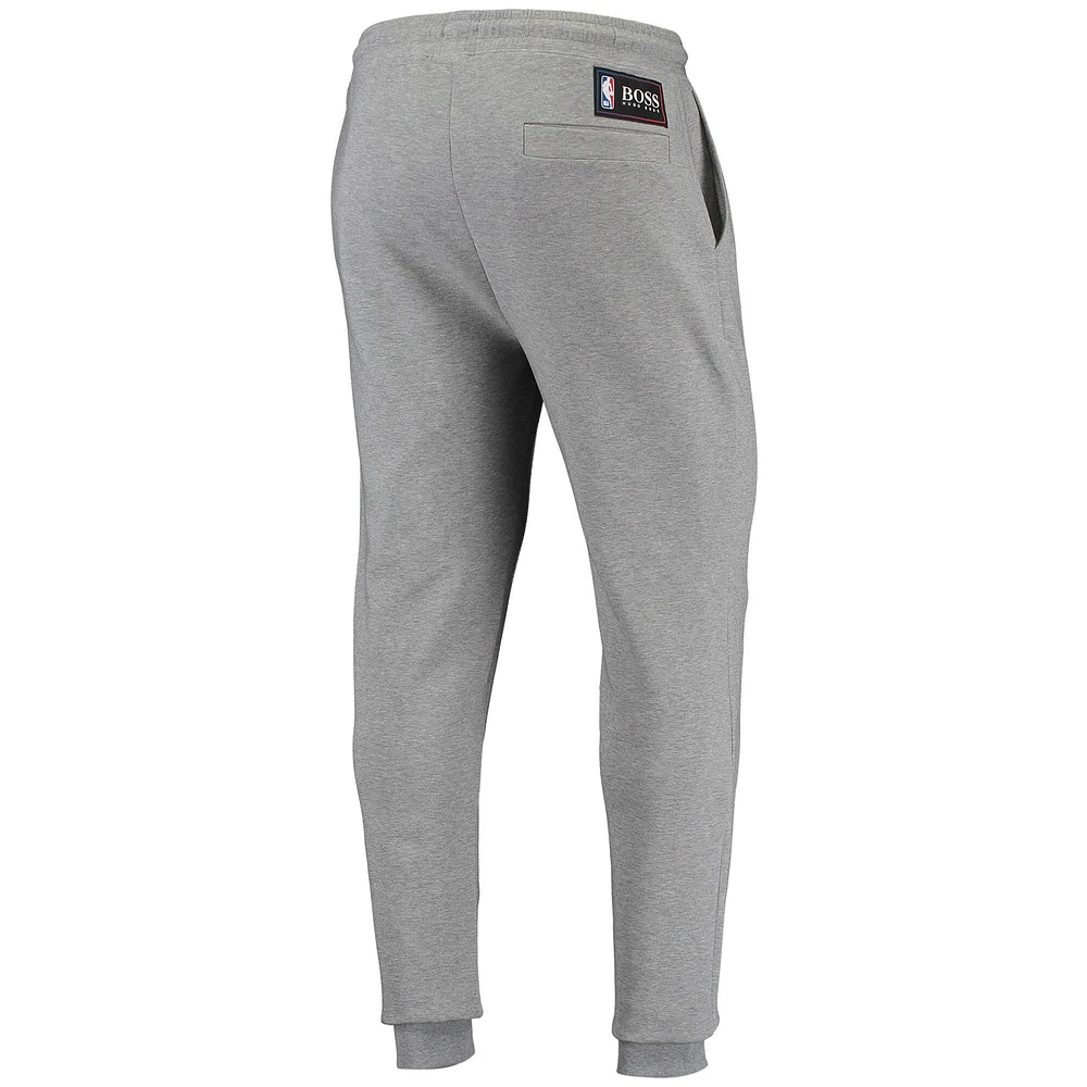 Men's Hugo Boss Heathered Gray Brooklyn Nets Slam Dunk 2 Jogger Pants